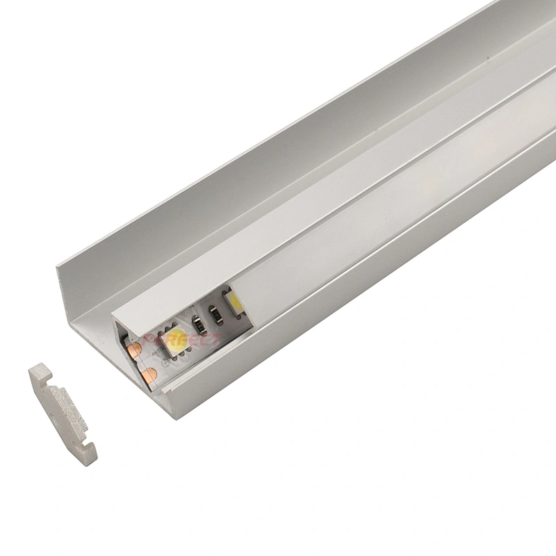 ZL-3718 cabinet mounted installation for wardrobe led aluminium profile with high quality opal diffuser