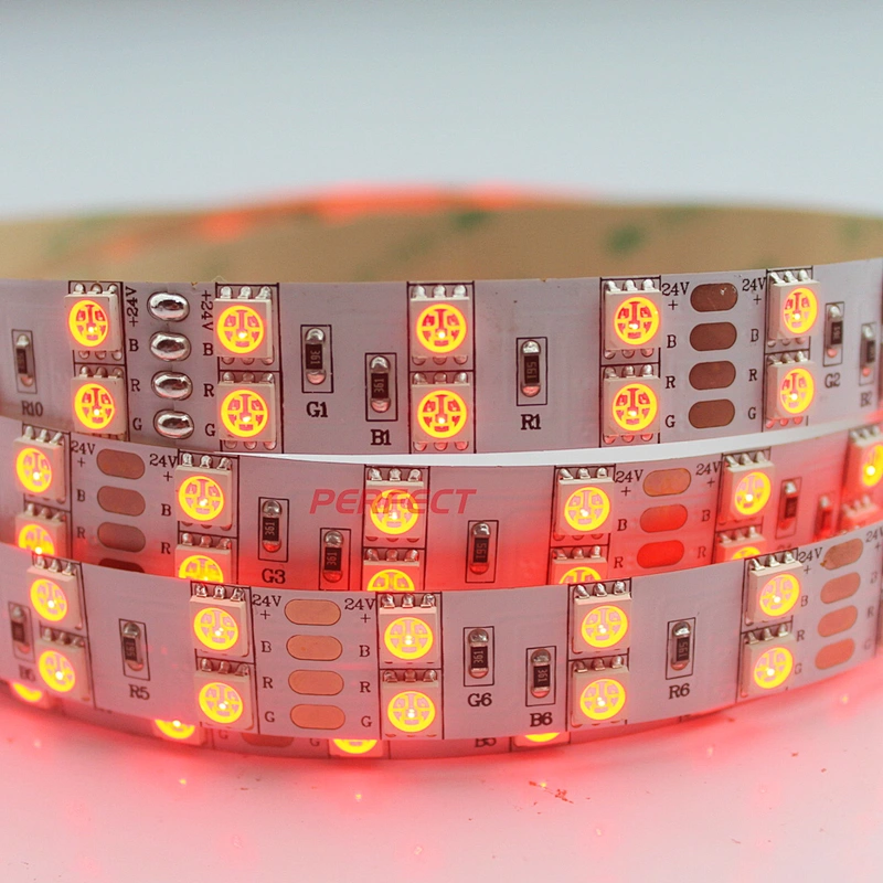 High Power 28.8W/M Double Row SMD 5050 RGB 120LEDS per meter 50mm Cuttable LED Strip