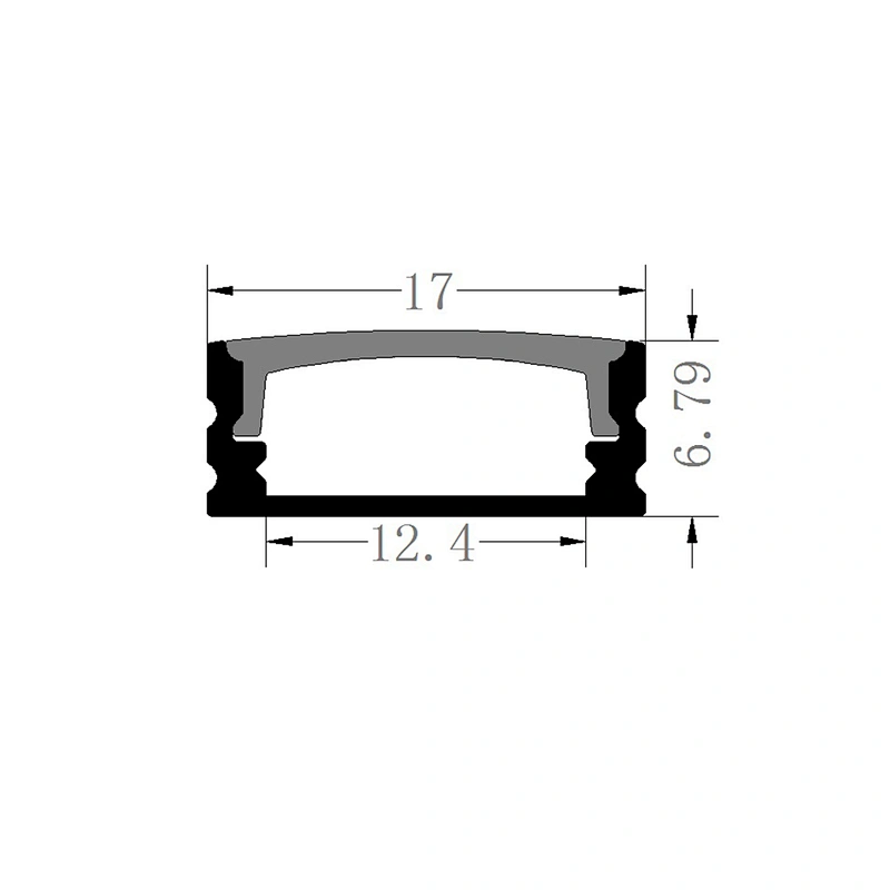 China popular Recessed LED Mini Profile led strip aluminum extrusion profile with 1-3m length