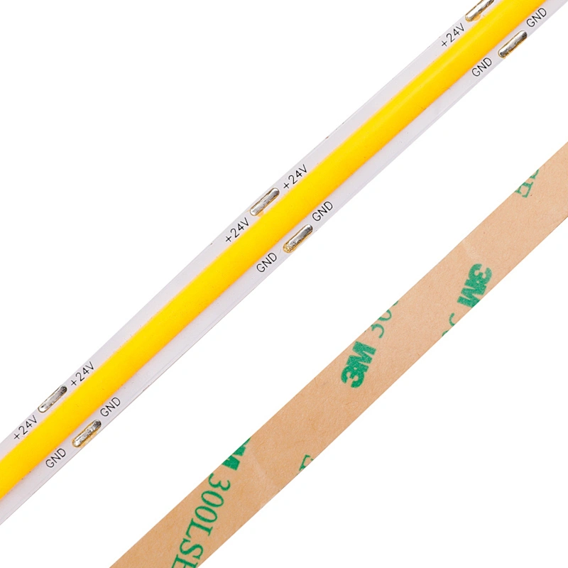 High Brightness No Dots DC24V 480 LEDs Flexible cri90 COB LED Strip Light