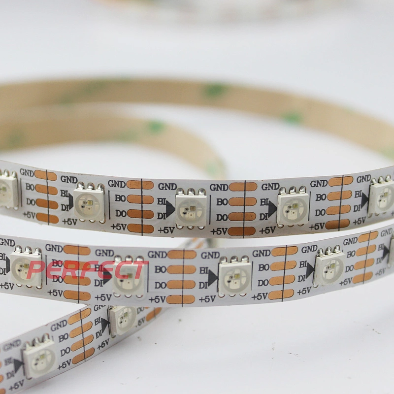 Digital 5050 Rgb Led Strip 30 60 144leds/m 5v Addressable Ws2813 Smd 5050 Led Chip 80 White PCB Black PCB Aluminum -20 - 60 DC5V
