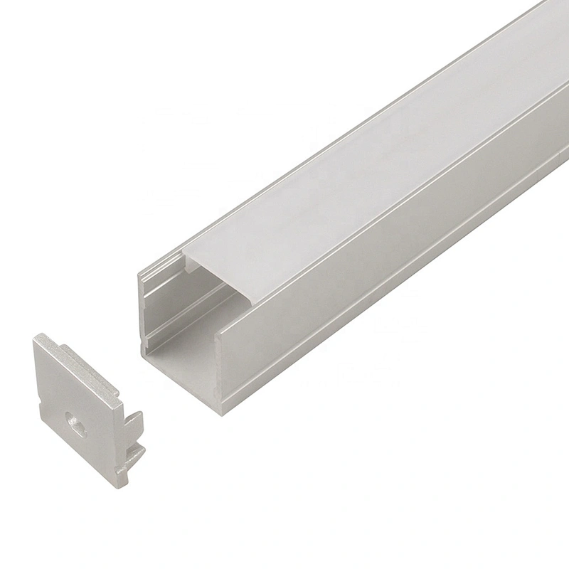 led strip aluminium profile housing 1M 2M 3M 4M 5M square shape aluminium led profile