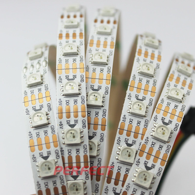 Digital 5050 Rgb Led Strip 30 60 144leds/m 5v Addressable Ws2813 Smd 5050 Led Chip 80 White PCB Black PCB Aluminum -20 - 60 DC5V