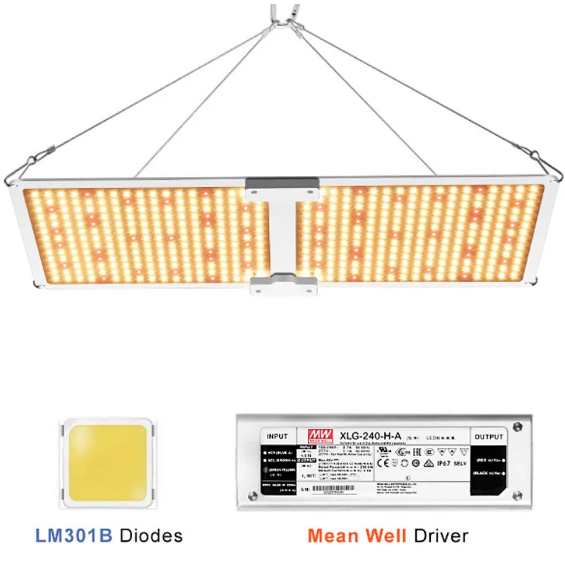 Hot selling 480w V4 qb lm301h 660 uv ir quantum led grow light for indoor plant