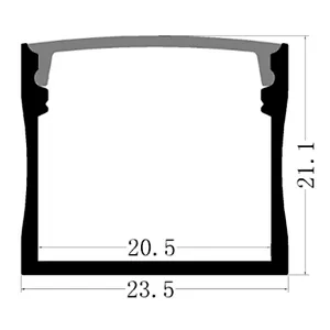 tension stretch fabric backlit aluminum profile for Led light boxs advertising sign textile frame
