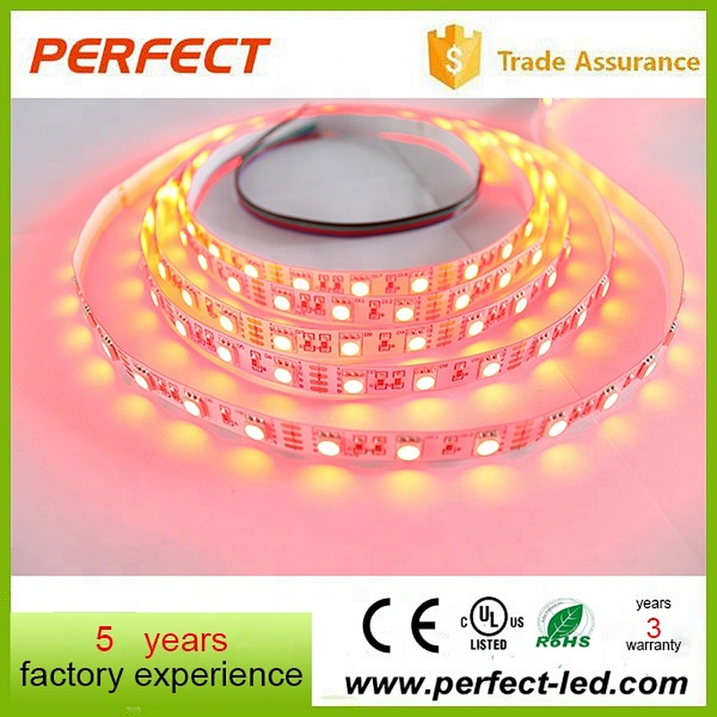high quality factory price led battery powered 60leds 5050 rgb led strip light with certification
