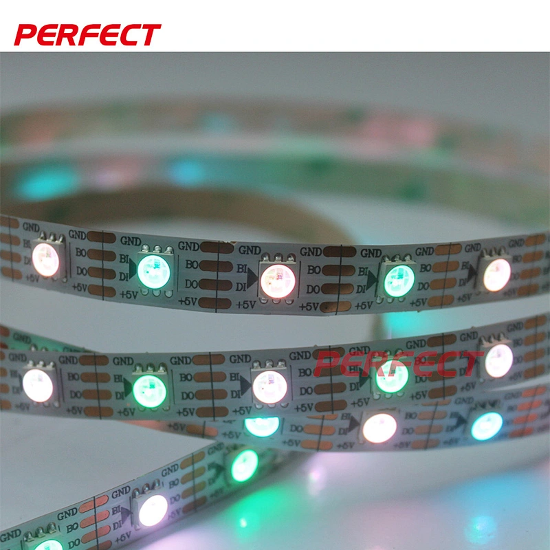 Waterproof WS2811 WS2812b WS2813 Addressable SMD 5050 RGB 5V 12V 24V Led Strip