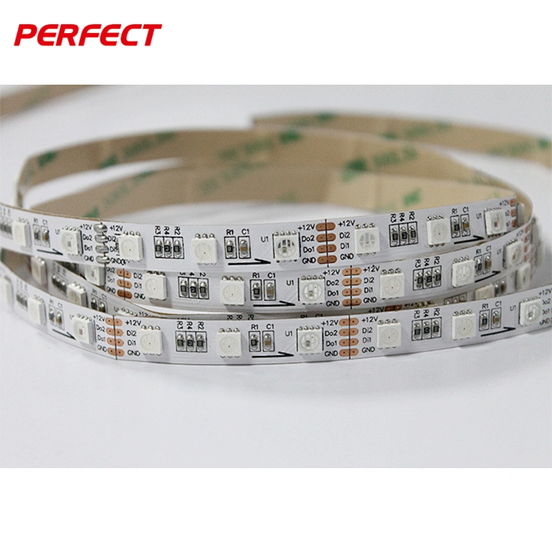 Rebow ws2812b Digital Addressable ws2813 ws2815 5050 flexible IP65 waterproof rgb led strip 12v 24v