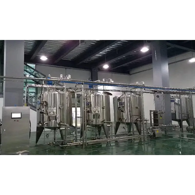 Integration split type CIP cleaning in place system for brewery and juice