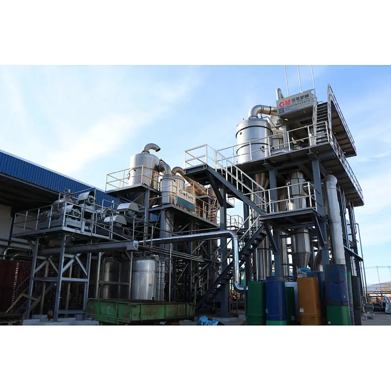 Industrial vacuum chiller juice concentrator evaporator falling rising film