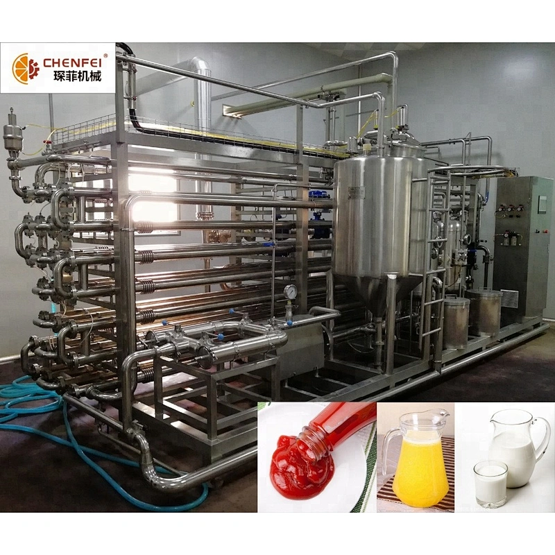 Pineapple/Apple/Orange/Tomato Processing UHT Sterilizer Machine Tube in Tube Sterilizer