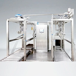 SS304 juice and jam double head aseptic bag filling machine