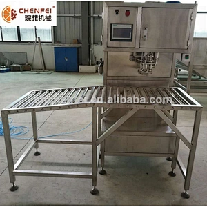 Aseptic semi-automatic water juice sauce rotary liquid bib filler filling machine