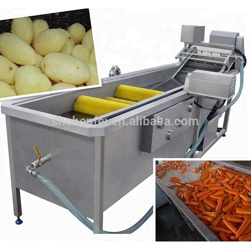 carrot potato roller washing cleaning machine fruit and vegetable processing machinery