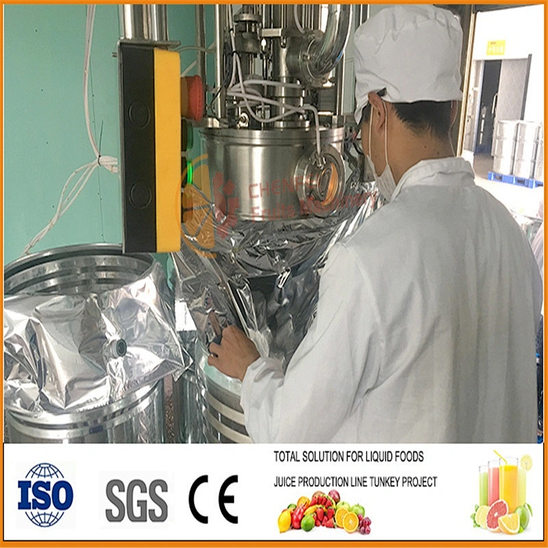 220lt concentrated  juice aseptic bag in drum filling machine drum filler for paste juice