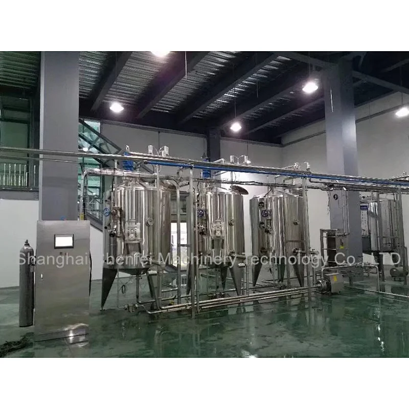 industrial food blending heating juice and jam buffer tank cip washing systems