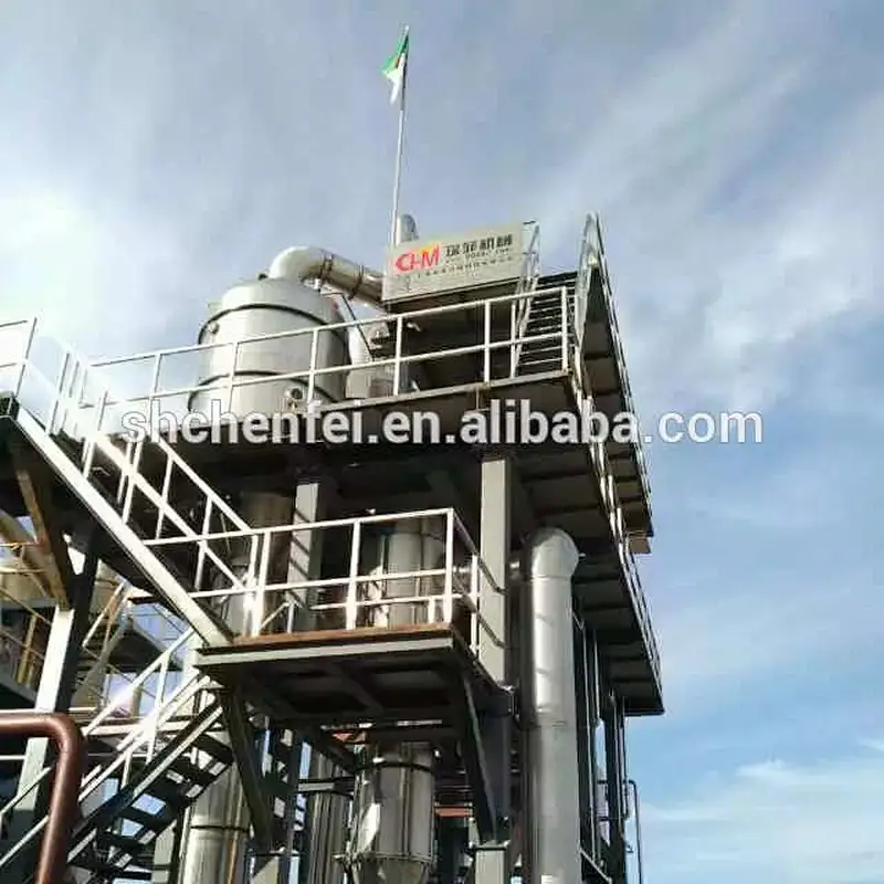 Industrial falling film batch milk vacuum evaporator food jam concentrator price