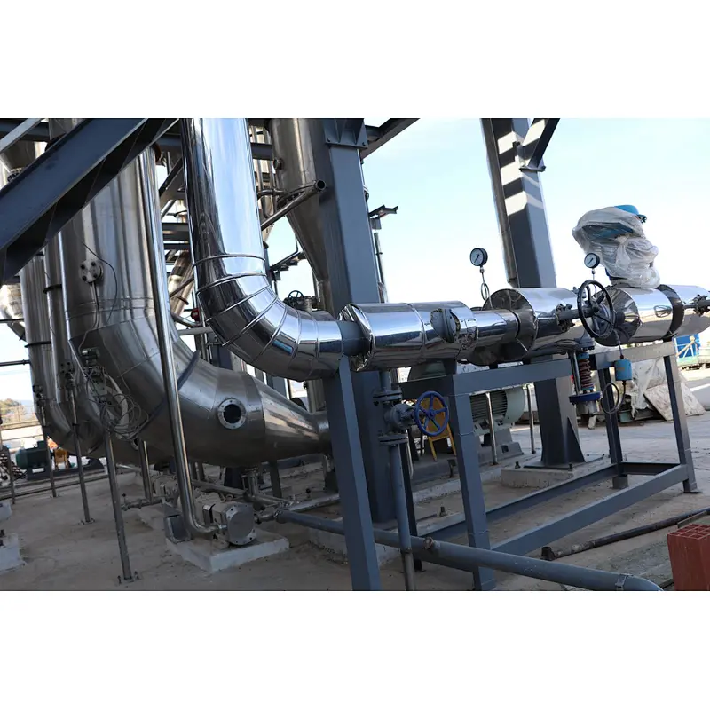 Industrial vacuum chiller juice concentrator evaporator falling rising film
