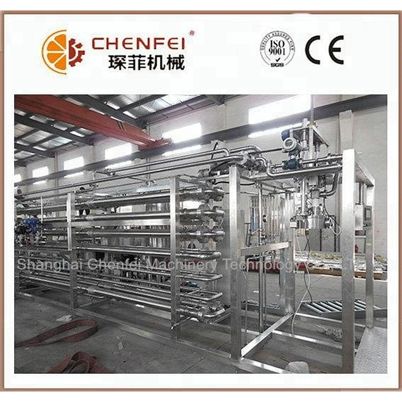 Tubular milk  juice tube in tube pasteurization sterilizer machine