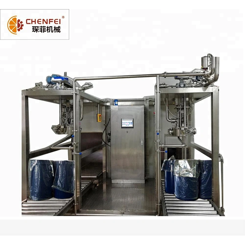 220lt concentrated juice  aseptic bag in drum filling machine drum filler for paste juice