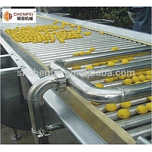 fruit processing machine ginger corrot potato bubble machine with spray lift