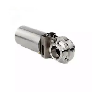 Food Grade Pneumatic Sanitary Pneumatic Actuator Butterfly Valve