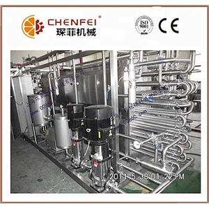 Tube in tube sterilizer food and fruit milk tube sterilizing machine