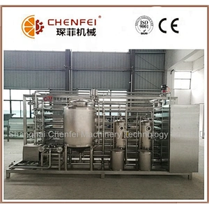 SS304 tube in tube tubular milk pasteurization sterilizer for juice and jam