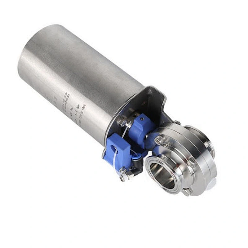 SS304 and SS316L stainless steel sanitary pneumatic butterfly valve