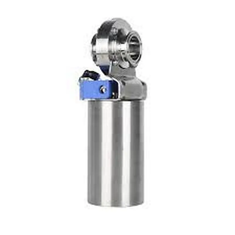 Sanitary Stainless Steel Pneumatic Actuator Butterfly Valve Clamp End