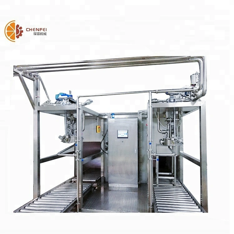 ss304 juice and jam aseptic double head juice aseptic filling machine