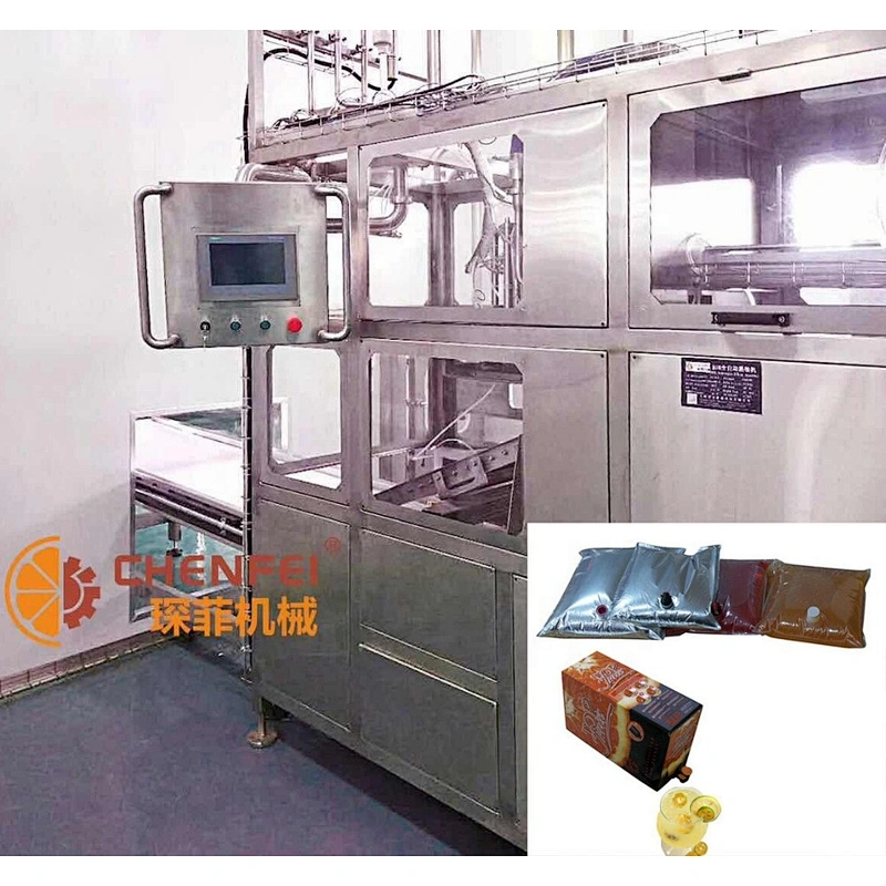 SS304 aseptic double head juice and jam aseptic BIB filling machine