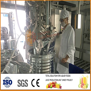 Twin head pulp in drum aseptic filler tomato paste aseptic filling machine