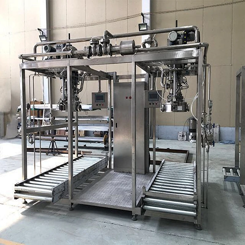 ss304 juice and jam aseptic double head juice aseptic filling machine