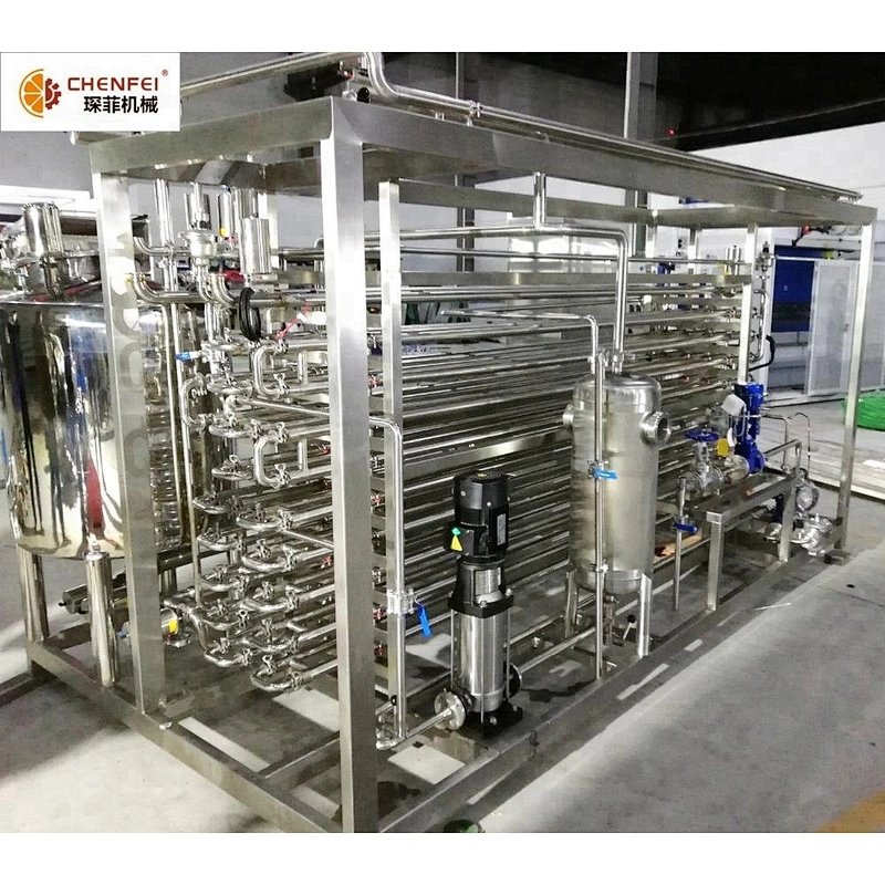 Factory Commercial Fruit Sterilizer Strawberry/Tomato/Pineapple Tube in Tube Sterilizer