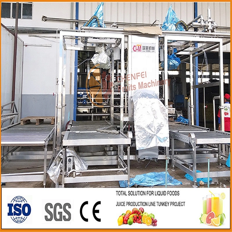 Automatic concentrated Juice aseptic bag in drum filling machine