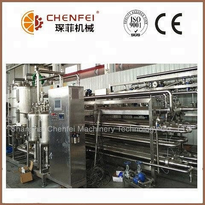 Tubular milk  juice tube in tube pasteurization sterilizer machine