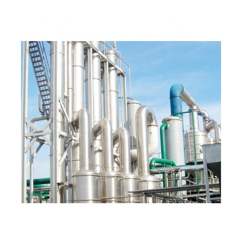 Industrial high efficient vacuum chiller jam concentrator forced falling rising film evaporator