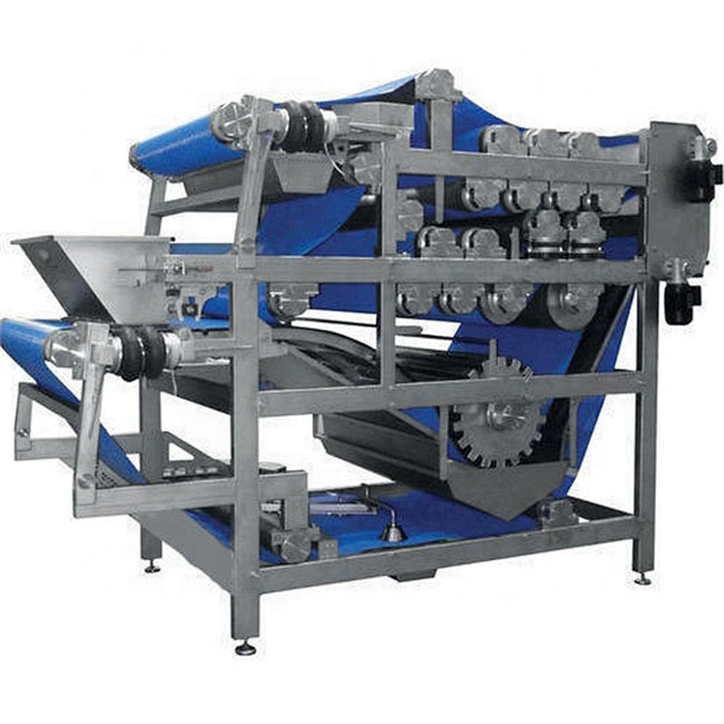 High strength belt press for food processing line