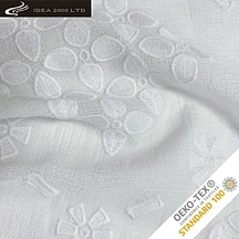 embroidered cotton fabric