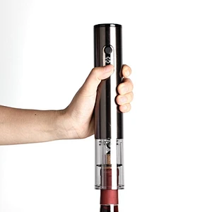 Chrome Black Rechargeable Electric Wine Opener
