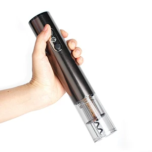Chrome Black Rechargeable Electric Wine Opener