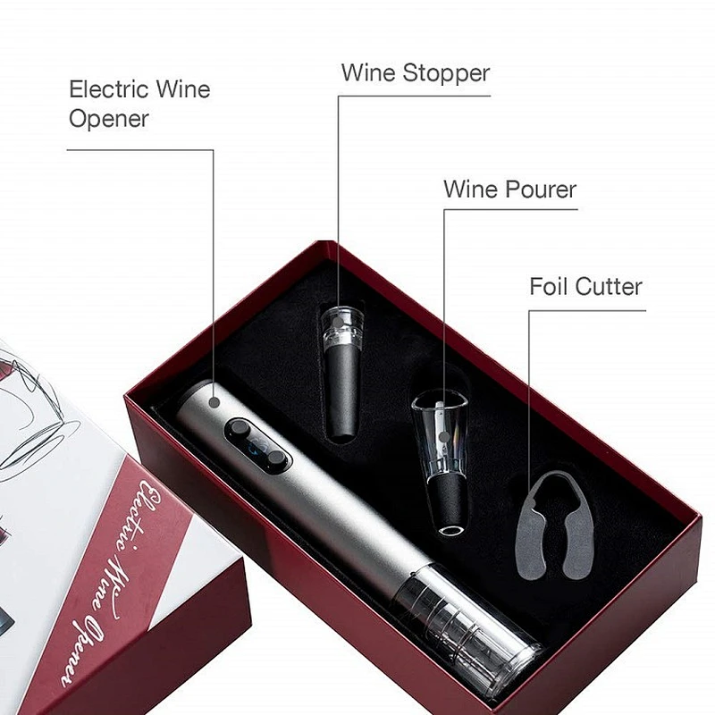 Non-rechargeable Electric Wine Opener Gift Set