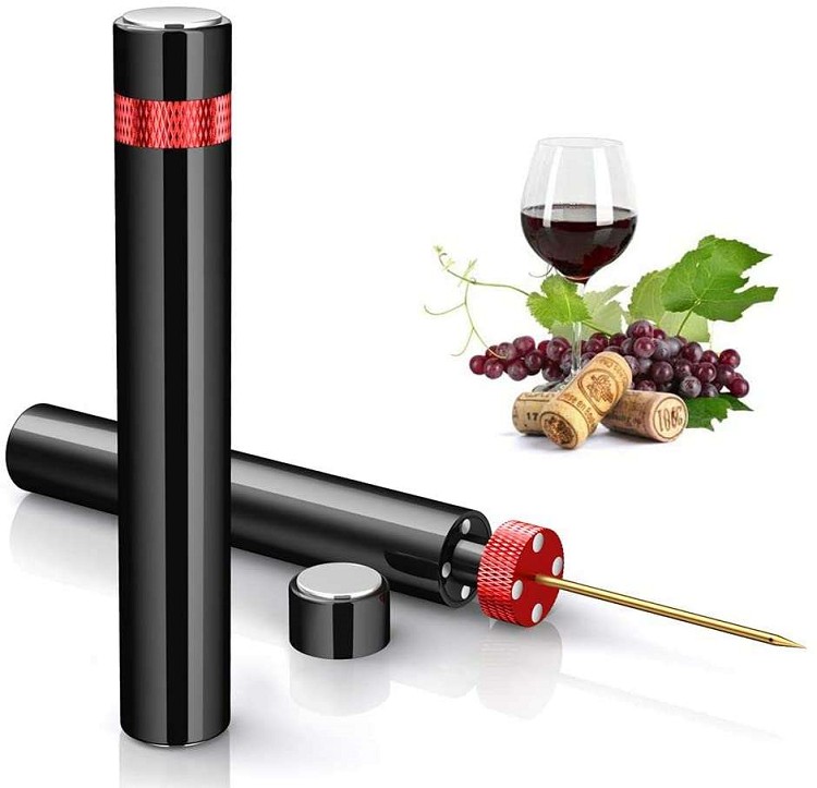 Air pump wine opener