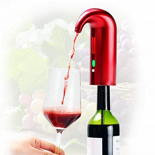 Red Electric Wine Aerator & Dispenser