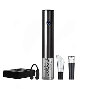 One-touch Electric Wine Opener Gift Set with Charging Base