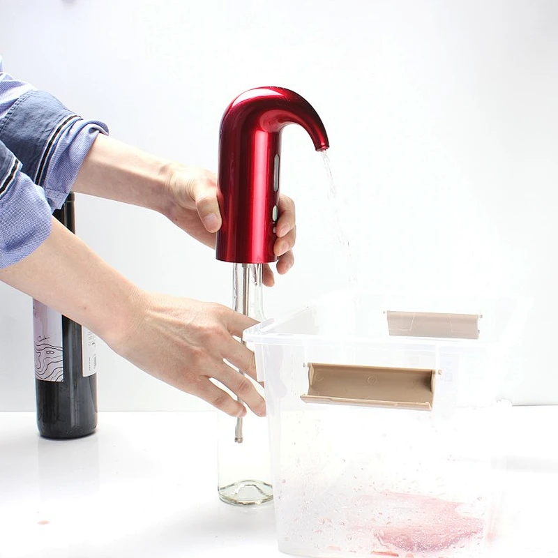 Red Electric Wine Aerator & Dispenser