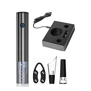 One-touch Electric Wine Opener Gift Set with Charging Base
