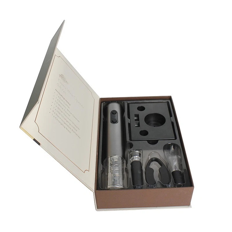 Electric Wine Opener Gift Set with Charging Base