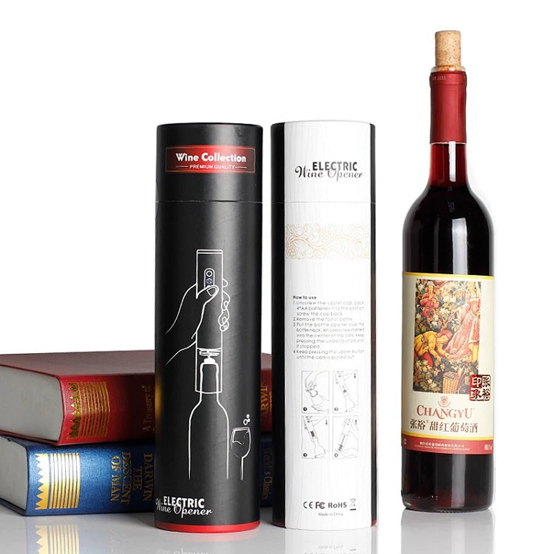Chrome Black Rechargeable Electric Wine Opener
